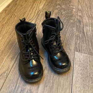 Patent Black Doc Marten Toddler